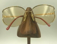 Vintage Tura 602 GRN Multi-Color Half-Rimmed Oval Sunglasses Frames Japan