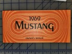 1969 Ford Mustang Owners Manual (For: Ford Mustang)