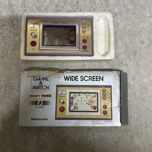 Snoopy Tennis Nintendo Game & Watch Wide Screen SP-30 1982