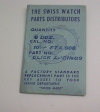 Vintage Watch Part Click Spring ETA 900 Two Springs Part 430 Swiss Parts New