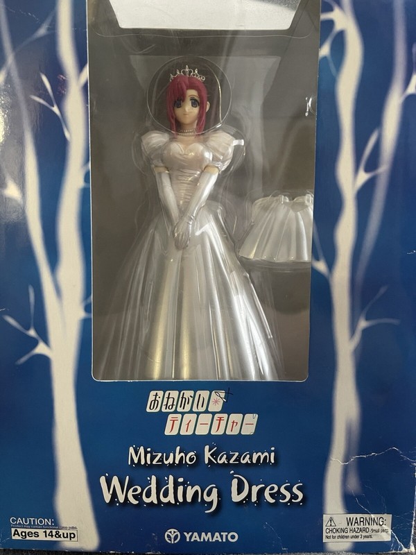 Please! Teacher Kazami Mizuho White Wedding Dress Yamato Japan Figure NOS  Read 