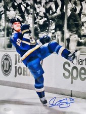 ALEXANDER STEEN SIGNED METALLIC 11X14 PHOTO ST. LOUIS BLUES ALEX JSA 222