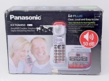 Panasonic KX-TGM450 Amplified Cordless Telephone with Answering Machine Tested