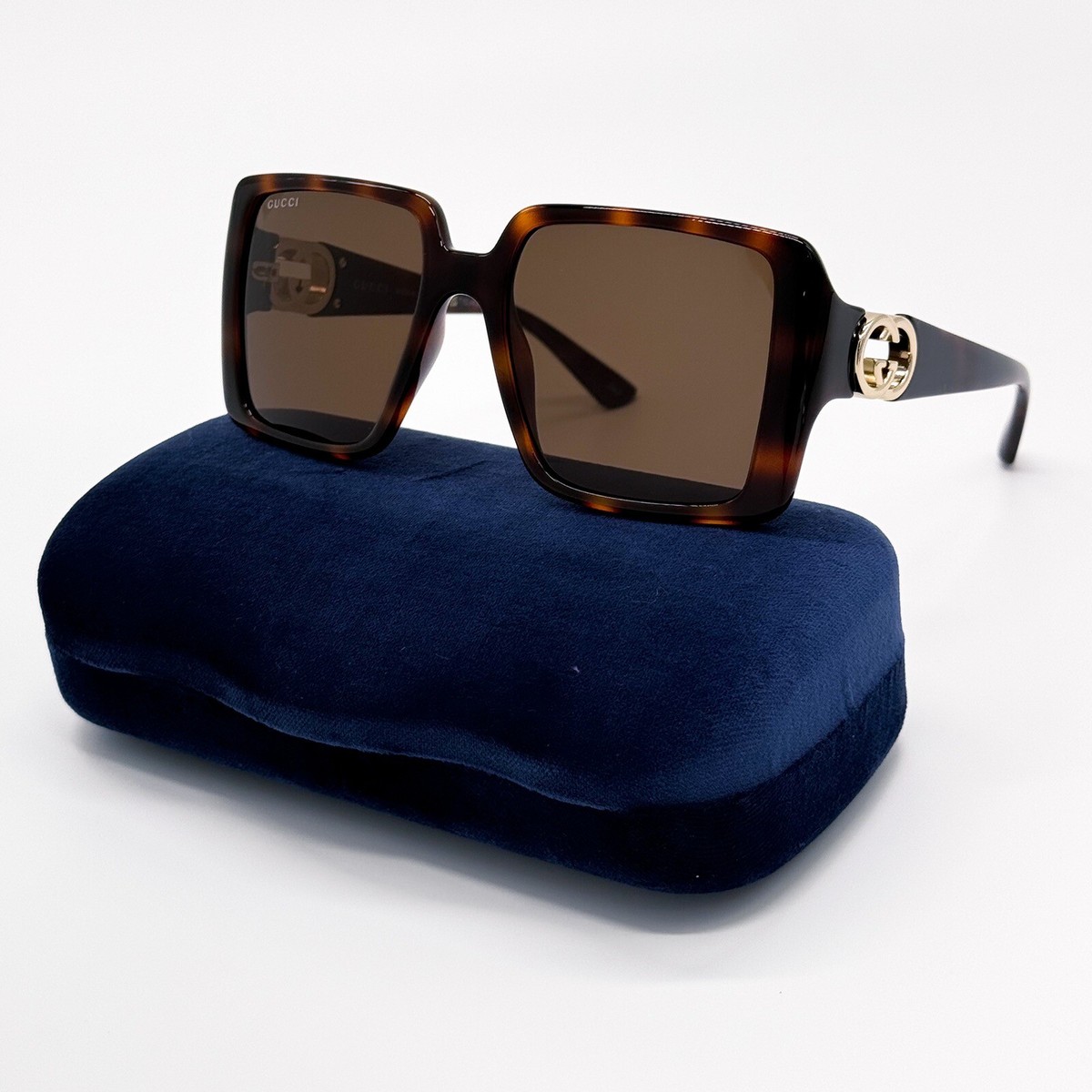 BRAND NEW Gucci GG1692S 002 Havana Brown Square Women Sunglasses GG 1692S NEW GUCCI GG1692S 002 HAVANA BROWN SQUARE WOMEN GUCCI  main image 3