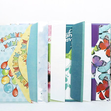 Vintage Card Lot Birthday and Thank You with Envelopes