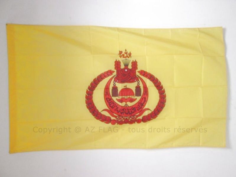 Grand drapeau Sultanat de Brunei 90 x 150 cm pavillon historique asiatique