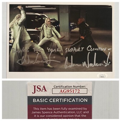 Larry/Lana Andy/Lilly Wachowski Signed Autograph 8x10 Photo