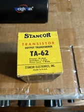 Stancor TA-62 Transistor Output Vintage NOS Transformer 25 Ohms 4 Ohms 4 W