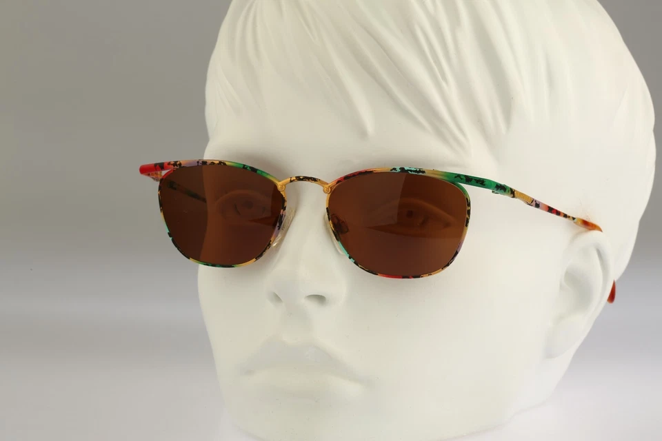 Gafas de sol Marc O'Polo by Metzler 3307 204, vintage años 90 coloridas cuadradas ojo de gato Foto 3 de 4