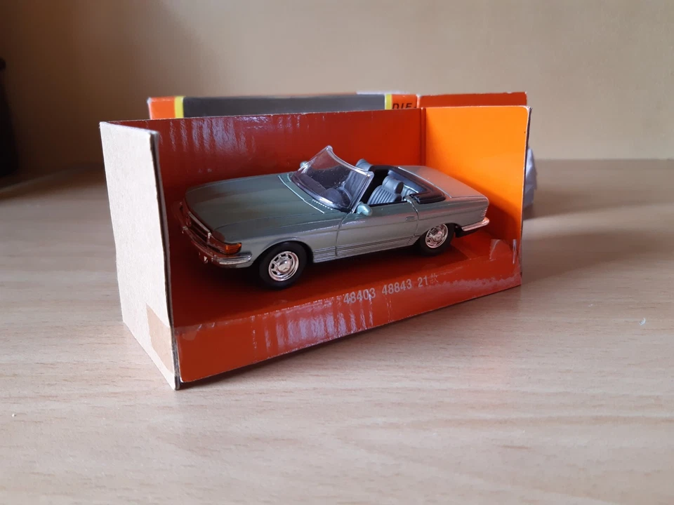 NEW RAY 1/43 MERCEDES BENZ 350 SL CABRIOLET 1971 - EN BOITE D'ORIGINE - Photo 2/4