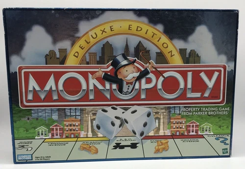 1998 Monopoly Deluxe Edition Hasbro Parker Brothers Game Vintage New Open Box