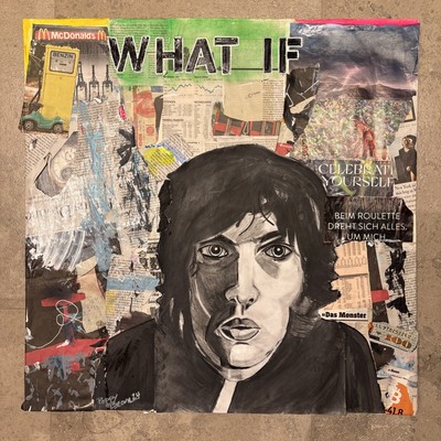 Pop Art -  WHAT IF  - Band: The Verve - Ashcroft - Collage (Poppy Bean 2024)