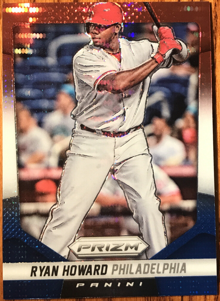 2014 Panini Prizm Prizms Red White & Blue Pulsar Ryan Howard #17