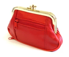 Womens Leather Mini Wallet ID Credit Cards Cash Coin Holder Case Organizer Purse