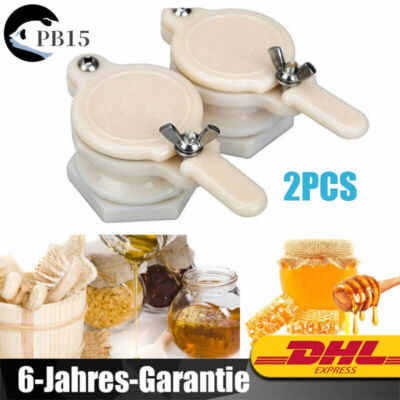 2PCS Quetschhahn Ablaufhahn Ablasshahn Honigschleuder Honig Bienenzucht DE