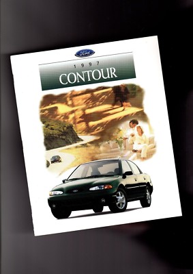 1997 Ford CONTOUR Brochure / Catalog / Flyer with Color Chart: GL