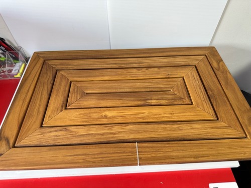 Nordic Style Premium Oiled Non-Slip Teak Shower/Bath/Outdoor Mat 31.4" x 19.6" - Picture 5 of 5