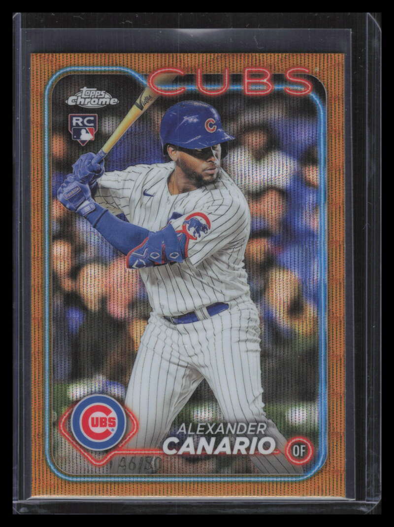 2024 Topps Chrome Gold Wave Refractor 174 Alexander Canario Rookie 46/50