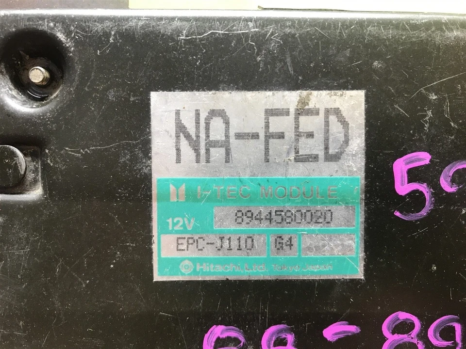 8944580020 Isuzu Impulse 1988-1989 Unidad de control del motor Módulo ECU 188 14D2 B2 Foto 2 de 4