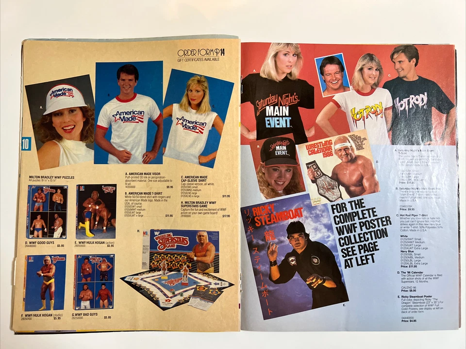 WWF Magazine Program Vol 130 Andre The Giant Hogan Savage LA Match Sheet WWE 84 - Image 4 of 4