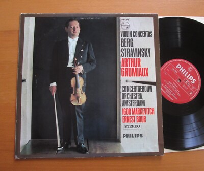 SAL 3650 Stravinsky Berg Violin Concertos Arthur Grumiaux Philips Stereo NM