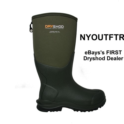 Dryshod Sizes 7-13 Legend MXT Hi Hard-Working Outdoor Boots Moss LGX-MH-MS