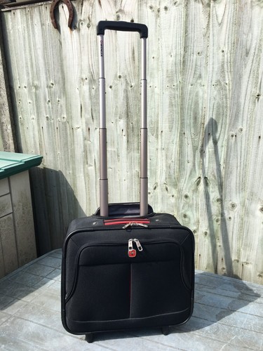 WENGER 2 Wheels Overnight Travel Rolling Case + Telescopic Handle & Laptop Case - Picture 2 of 16