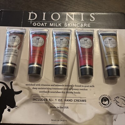 Dionis Goat Milk Hand Cream Set - Creamy Coconut & Oats/Peppermint Twist/Sea...