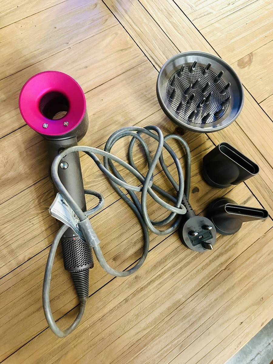 Genuine Dyson Supersonic Hair Dryer Iron/Fuchsia