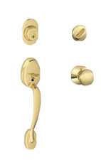 Schlage Plymouth Sectional Single Cylinder Keyed Entry Handleset Orbit Knob