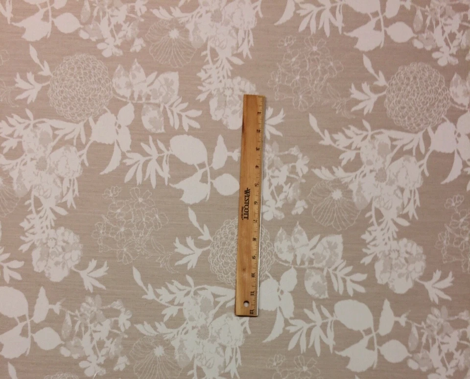 BALLARD DESIGNS BROCADE SILK SUNBRELLA PERFORMANCE FLORAL FABRIC 1.5 YARDS 54"W - Image 4 of 4