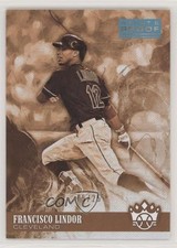 2018 Diamond Kings Sepia Variation Artist Proof Blue 15/25 Francisco Lindor wj4