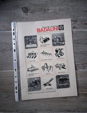 Pubblicità Badalini Frese Erpici Zappe Coltivatori Vibrater Rivarolo Mantovano