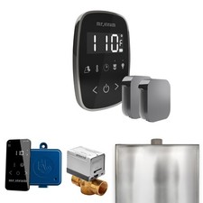 Mr Steam ButlerFlex Max Steam Pkg w/TempoFlex Ctrl-Steamhead-Blk Brilliant Blk