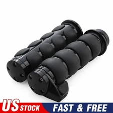 1" Motorcycle Handlebar Hand Grips Bar End Custom For Harley Honda VTX Yamaha