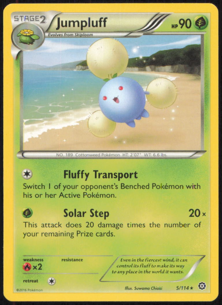JUMPLUFF 5/114 RARE STEAM SIEGE POKEMON NEAR MINT