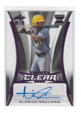 2020 Leaf Trinity Alerick Soulaire Clear Purple Parallel Auto SSP 29/30!