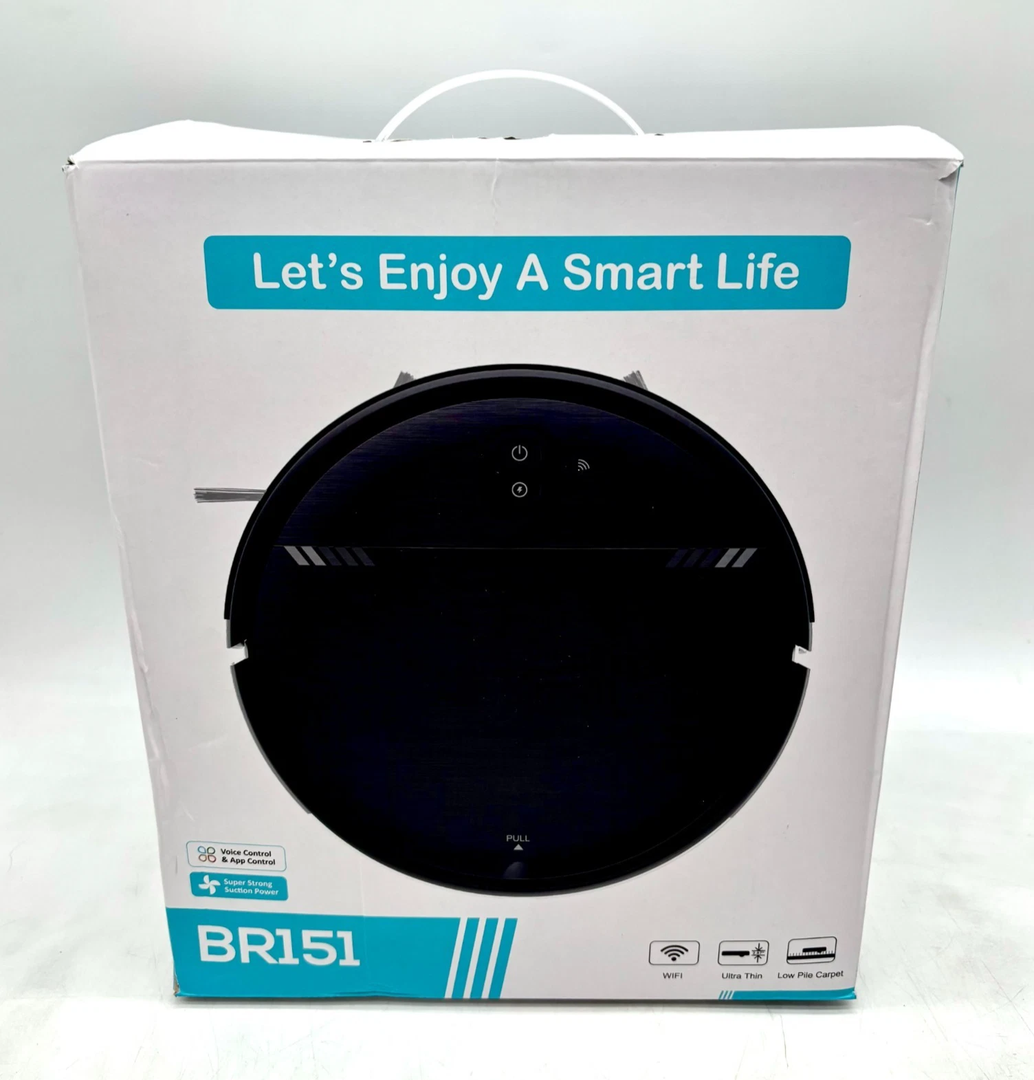 Ultra Thin Robot Vacuum Cleaner W/Charging Base Model BR151 - Black