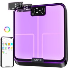 RENPHO Smart Scale for Body Weight, BMI, Body Fat, Muscle Mass, Bluetooth Wi-...