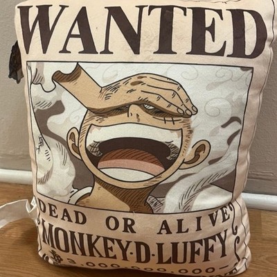 Miniso X One Piece Monkey D Luffy Gear 5 WANTED Pillow SOLD OUT IN STORE 