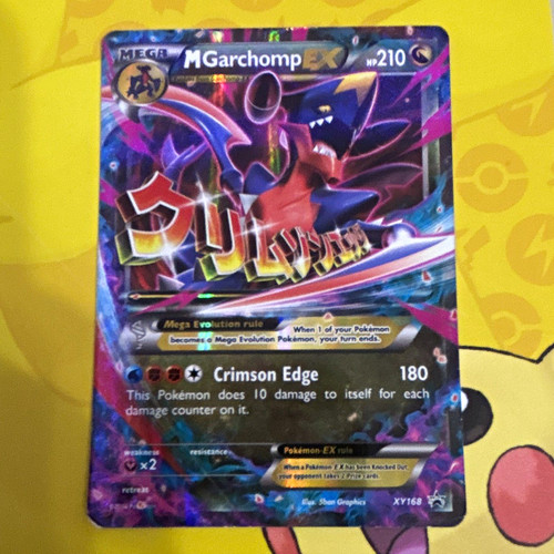 The Pokémon Company M Garchomp EX Full Art Holo Promo XY168 210 HP EN