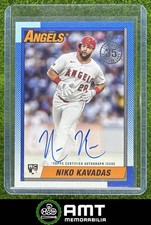 Niko Kavadas RC Auto 2025 Topps Update 1990 Los Angeles Angels #90B2-NK