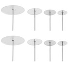 8 Stück Blumennägel zum Kuchendekorieren: Cremefarbene Blumendekorationsnadeln