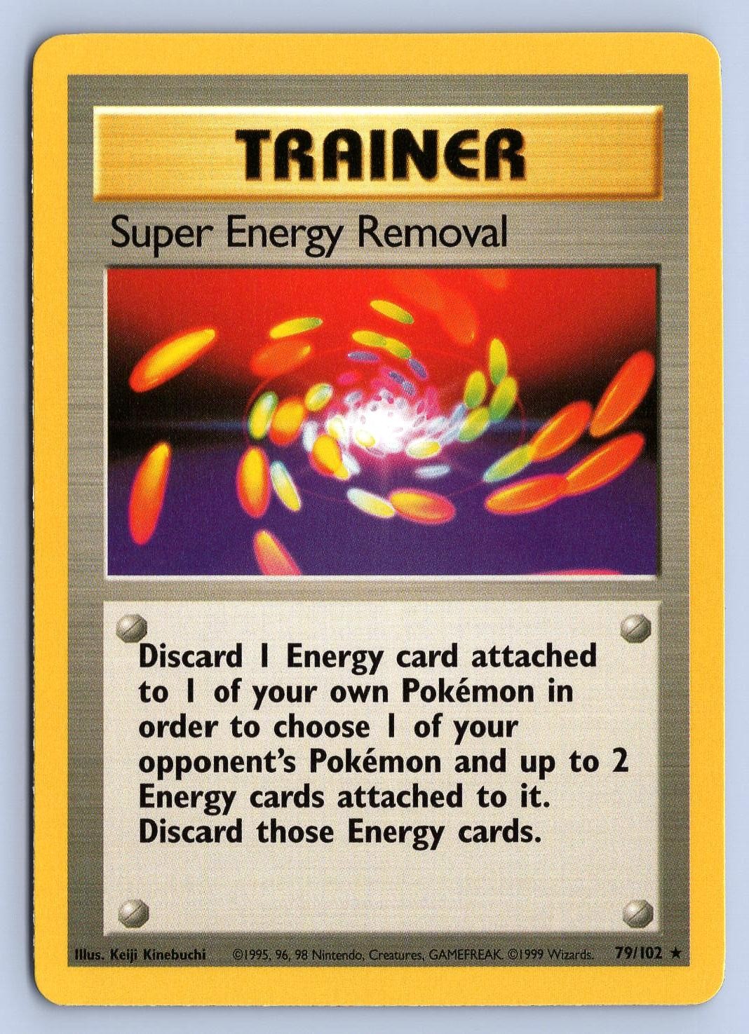SUPER ENERGY REMOVAL 79/102 RARE BASE SET UNLIMITED POKEMON MP