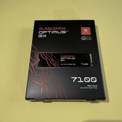 New SanDisk 2280mm Optimus GX 7100 2TB M.2 NVMe Gen 4.0 x 4 SSD