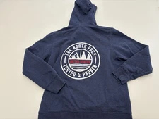 The North Face Navy Blue Pullover Banger Hoodie Usa Patch Tested Proven Large