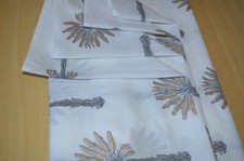 NO TARRIF CHARGES 100  ZK 270 Hand Block Palm Tree 100 Cotton 4 Yard Fabric