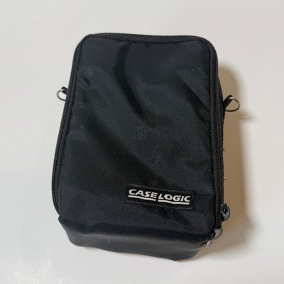 Vintage Case Logic CD Case Holder Travel Storage Bag 12-15 Disc Black Y2K Zip