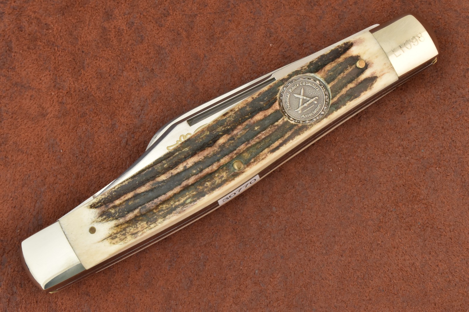 VINTAGE KISSING CRANE SOLINGEN GERMANY NKCA JUMBO HUGE STOCKMAN KNIFE (30770)