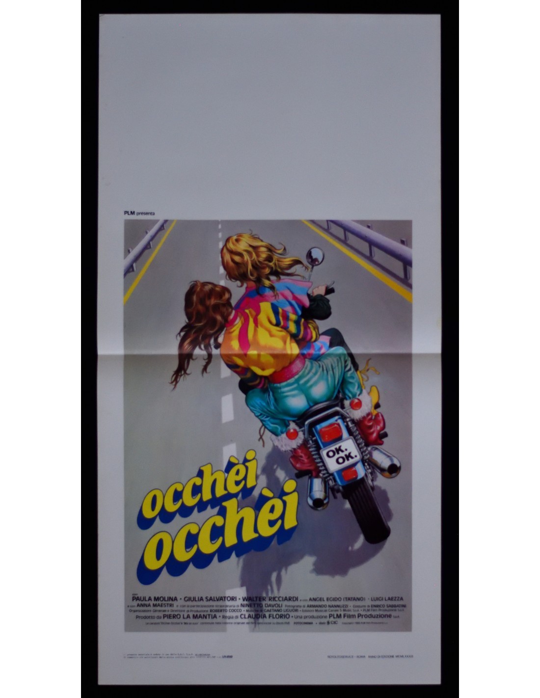 Locandina originale film Occhei, occhei (1983) - Regia di Claudia Florio